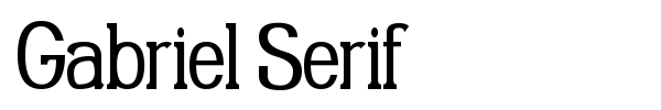 Gabriel Serif font preview